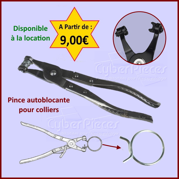 Pince autobloquante pour colliers Miele
