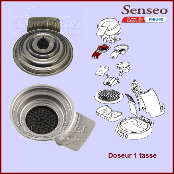Support de filtre 1 tasse Senseo HD7850 - 422225943890