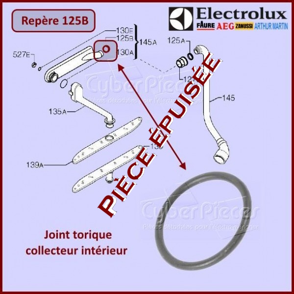 Joint collecteur intérieur Electrolux 50227938003 ***Pièce épuisée***