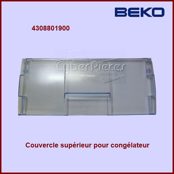 Façade tiroir supérieur congélateur Beko 4308801900 - Pièces réfrig...
