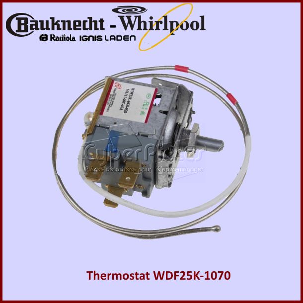 Thermostat WDF25K-1070 Whirlpool 480132100131