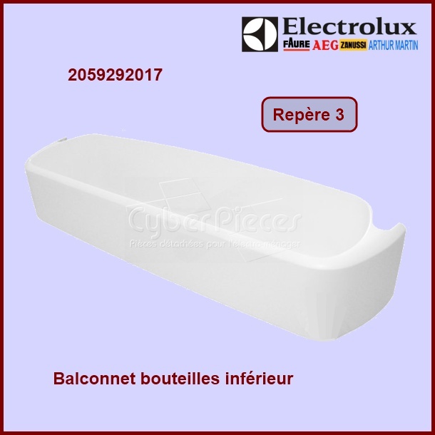 Balconnet porte bouteille 2059292017 - Pièces réfrigérateur & congé...