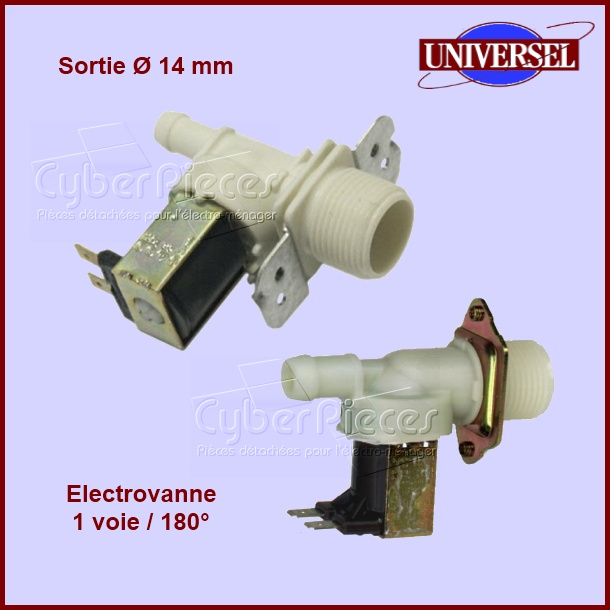 Électrovanne 1 voie 180° Ø15mm
