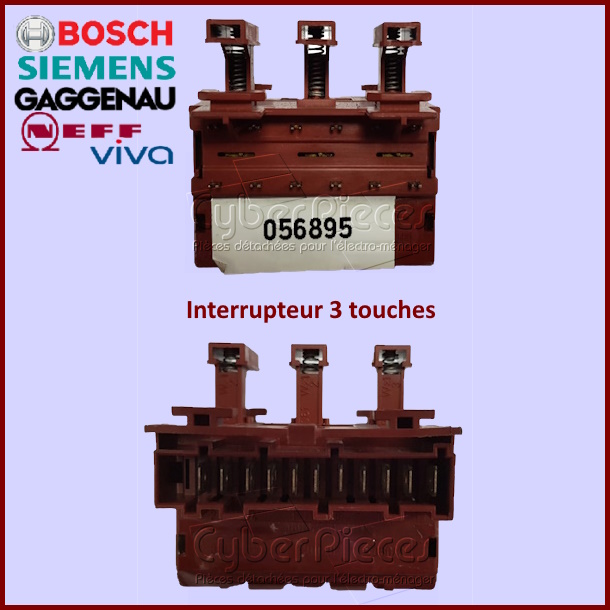 Interrupteur 3 touches Bosch 00056895
