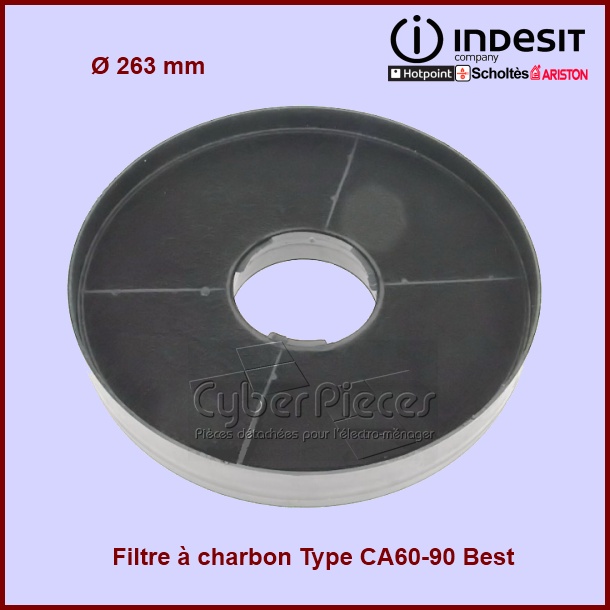 Filtre à charbon Type CA60-90 Best Indesit C00013838