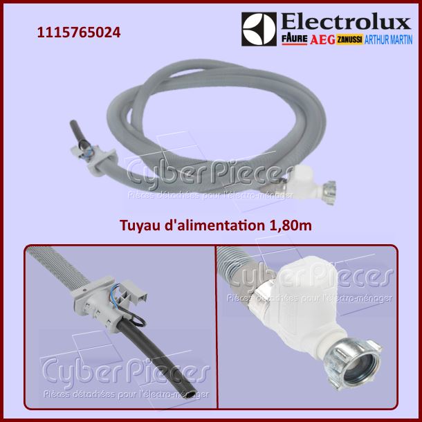 Tuyau d'alimentation 1,80m Aquacontrol ELECTROLUX 1115765024