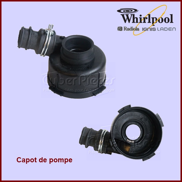Capot de pompe de cyclage Askoll Whirlpool 481236018545