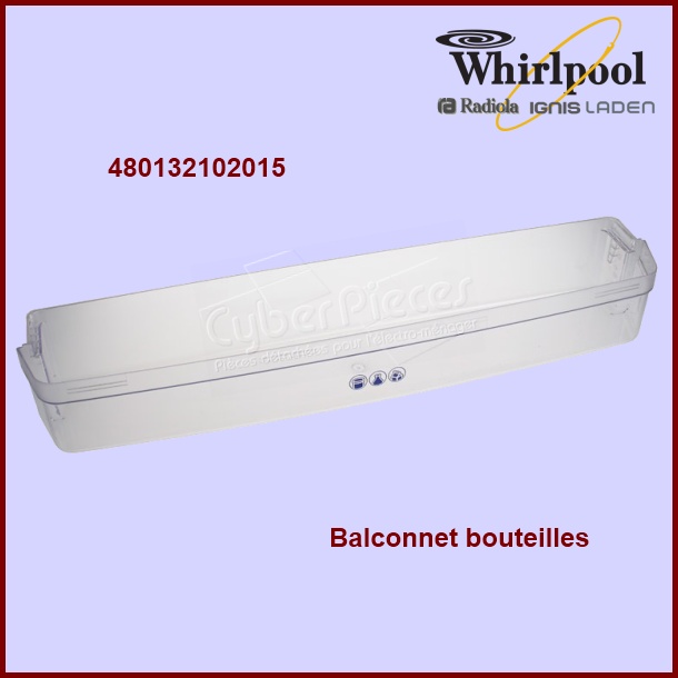 Balconnet à bouteilles WHIRLPOOL 480132102015