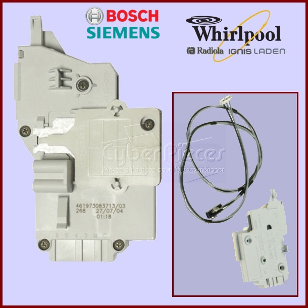 Sécurité de porte avec câble BPP/5 Whirlpool 481010474505 / Bosch 00631219