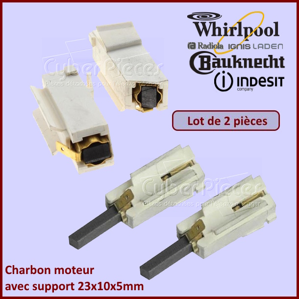 Charbon moteur avec support 23x10x5mm