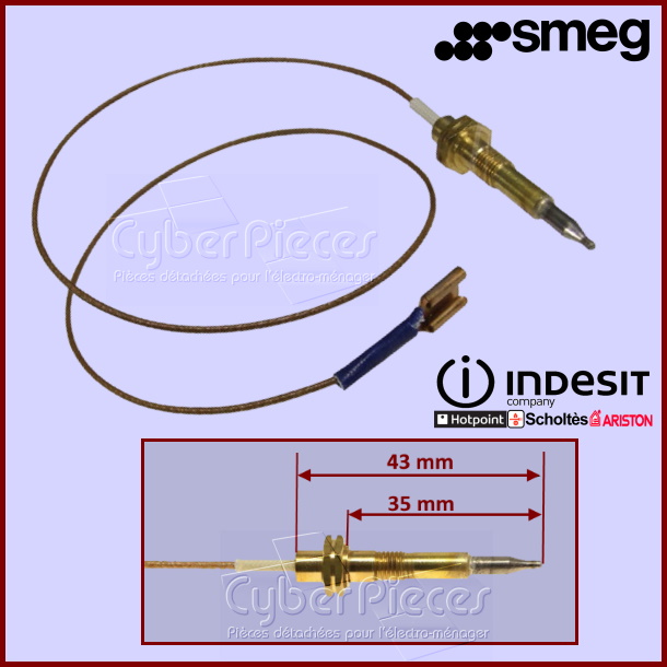 Thermocouple bruleur triple couronne