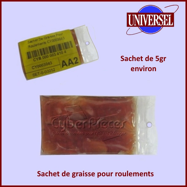 Sachet de graisse pour roulements et joint spi