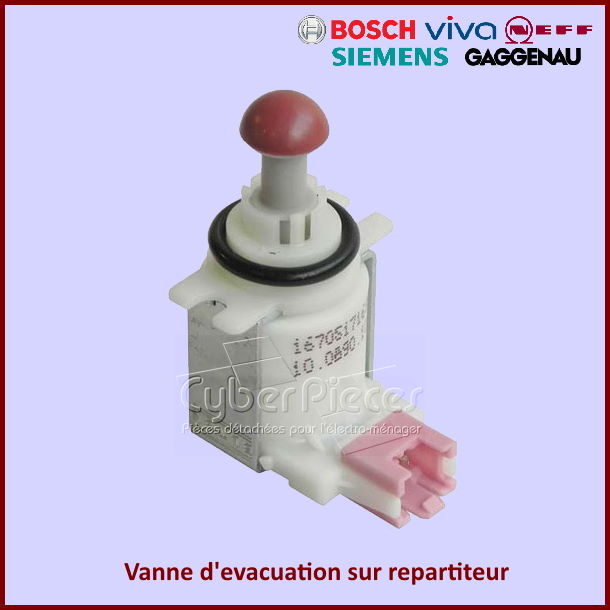 Vanne d'evacuation sur repartiteur Bosch 00611316