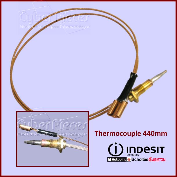 Thermocouple 440mm Indesit C00139362