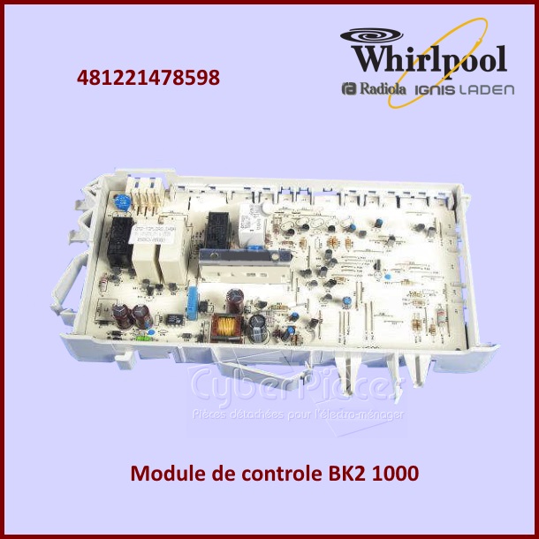 Carte électronique de commande Whirlpool 481221478598