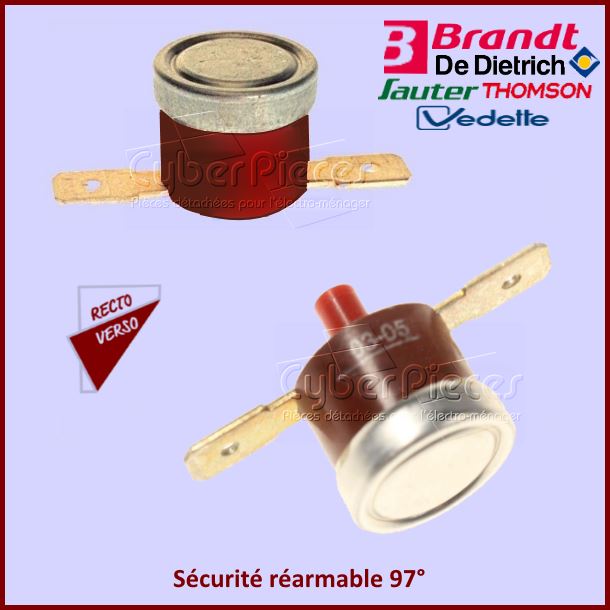 Klixon 97° réarmable Brandt 51X9907