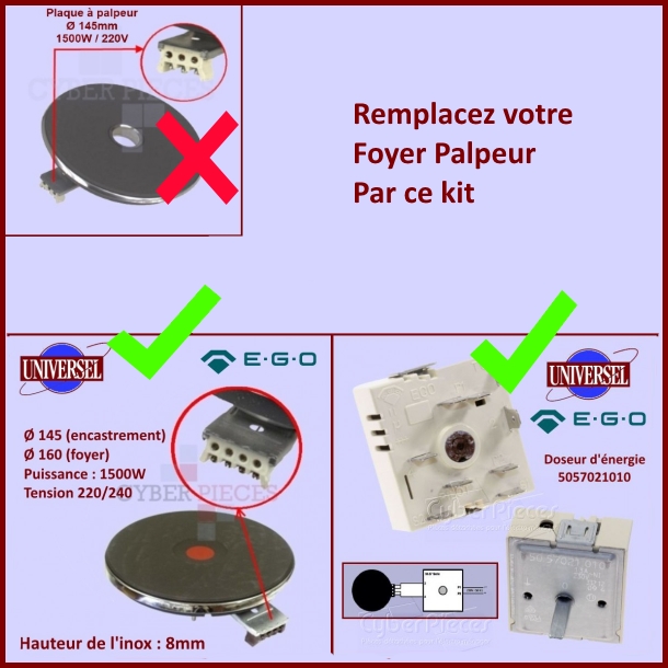 Kit Plaque de cuisson + Doseur d'énergie