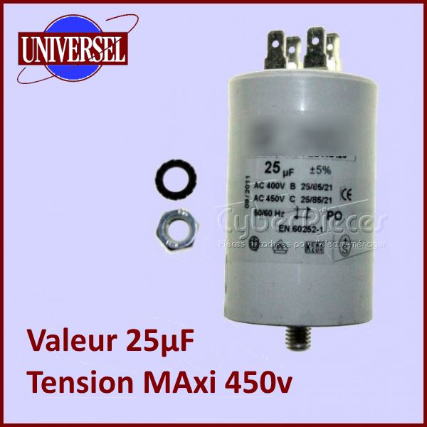 Condensateur 25,0µF  450V