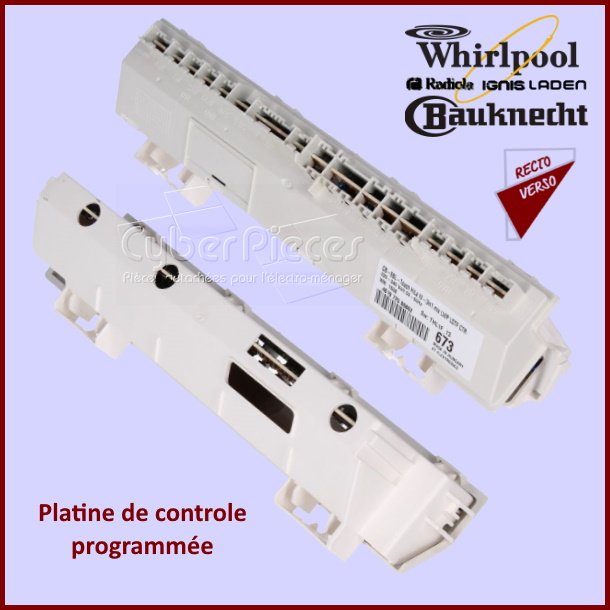 Carte électronique de contrôle Whirlpool 481221838409