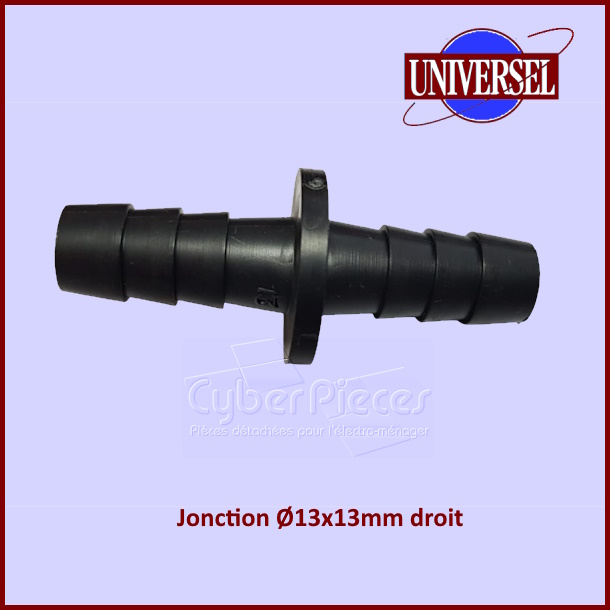Jonction 13x13mm pour tuyau de vidange