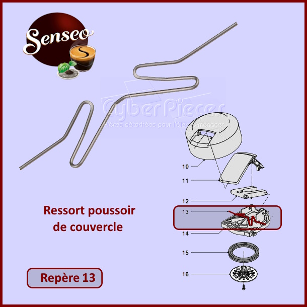 Ressort poussoir Senseo 422224006812