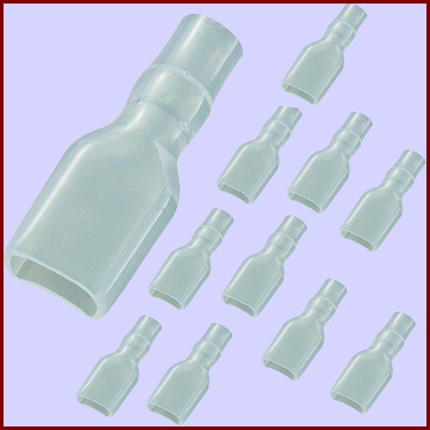 10 Manchons Isolants pour Cosses de 6,3mm