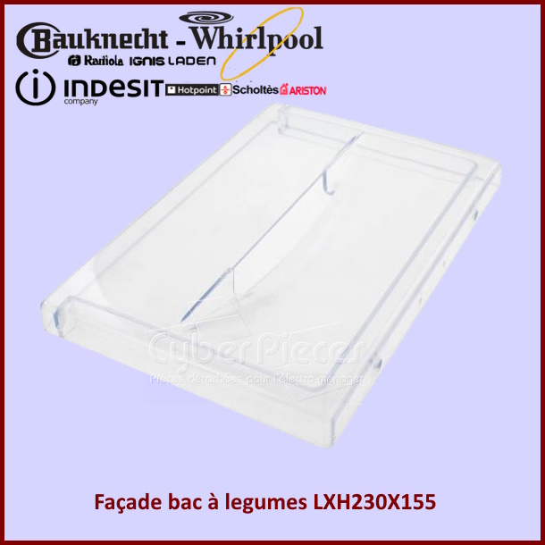 Façade bac à legumes LXH230X155 Indesit C00283268