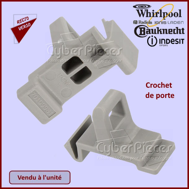Doigt verrou de porte Whirlpool 480112101519
