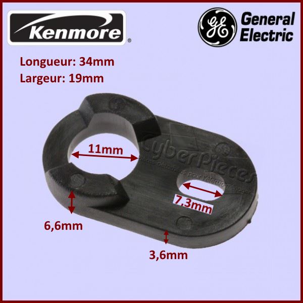 Embase de charnière WR2X4901 Général Electric