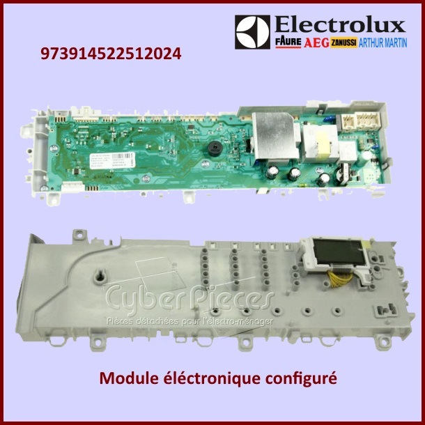 Carte électronique configuré Electrolux 973914522512024