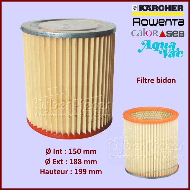 Filtre aspirateur bidon ZR70 - APM619