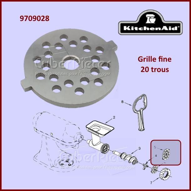 Grille fine Kitchenaid FGA 9709028