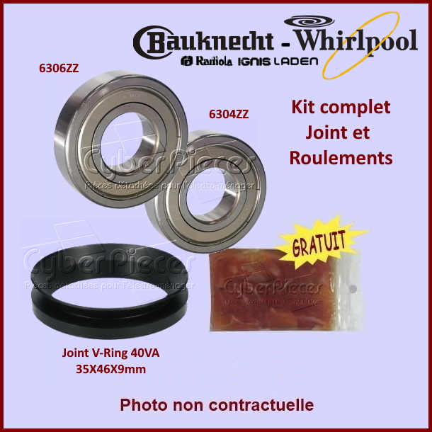 Kit Palier Whirlpool 481253068001 - 2ème Version