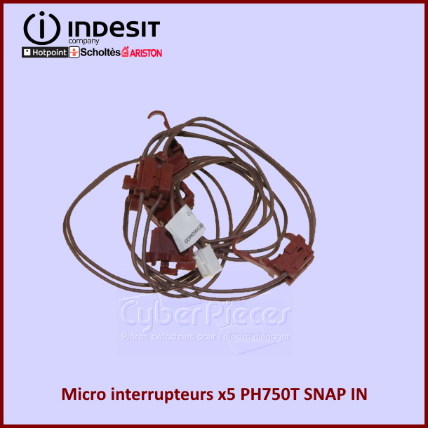 Micro interrupteurs x5 Indesit C00264572