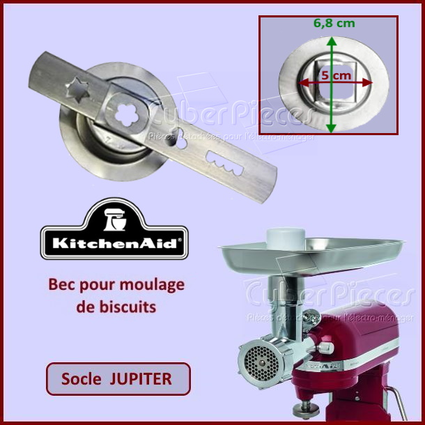 Bec moulage N°8 biscuits de noël adaptable Kitchenaid Jupiter