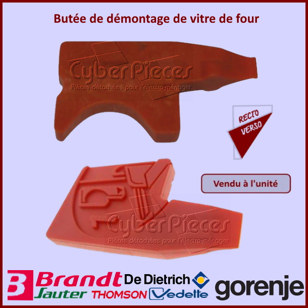 Clé - outil de démontage de vitre de four Brandt 72X0283