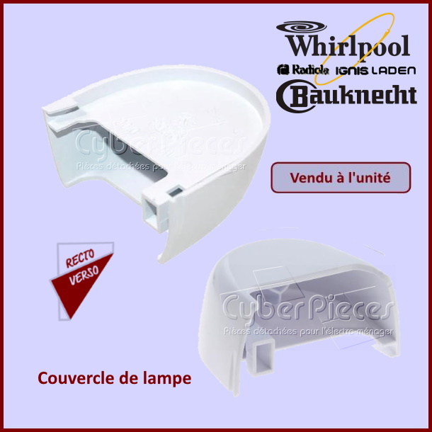 Couvercle de lampe Whirlpool 481246228545