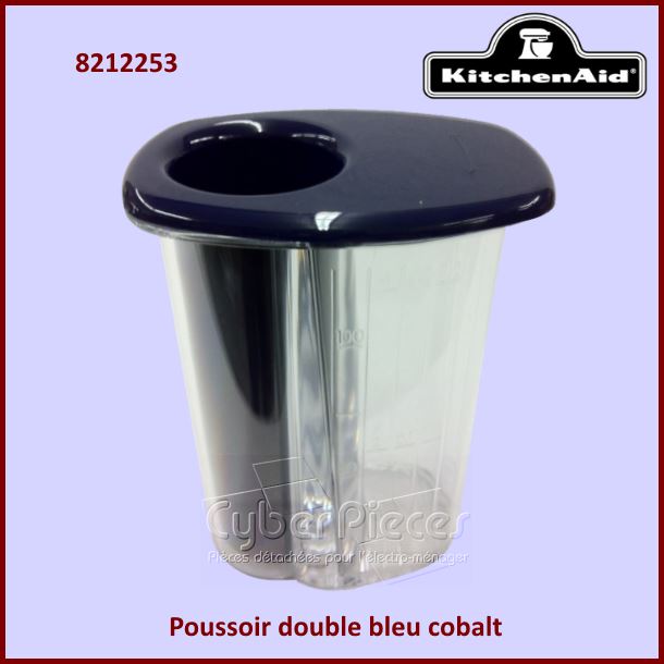Poussoir double bleu cobalt  KFP7DPBU Kitchenaid 8212253