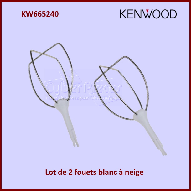 Lot de 2 fouets Kenwood KW665240