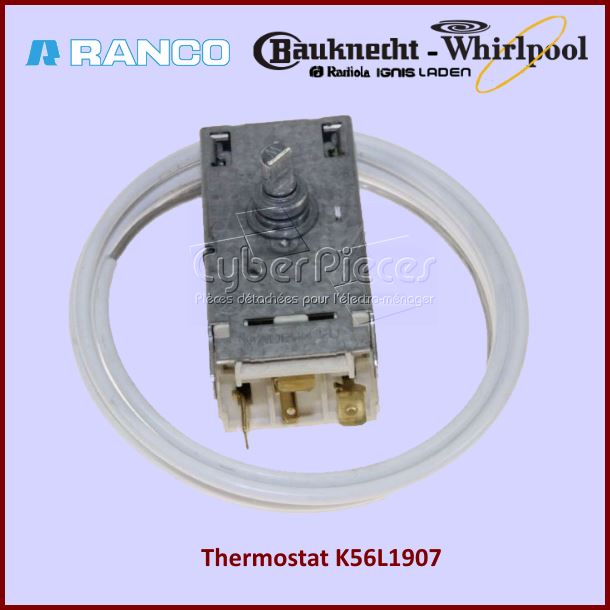 Thermostat Ranco K56L1907 Whirlpool 481227128579 - Pièces réfrigéra...