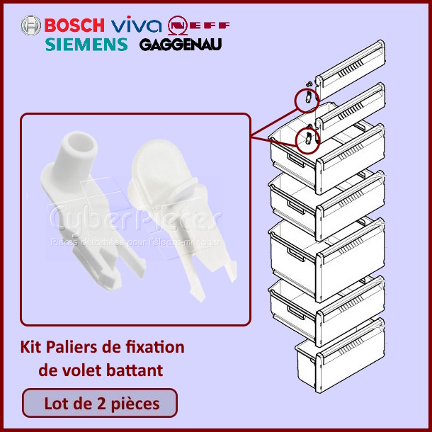 Palier fixation de charnière Bosch 00603659