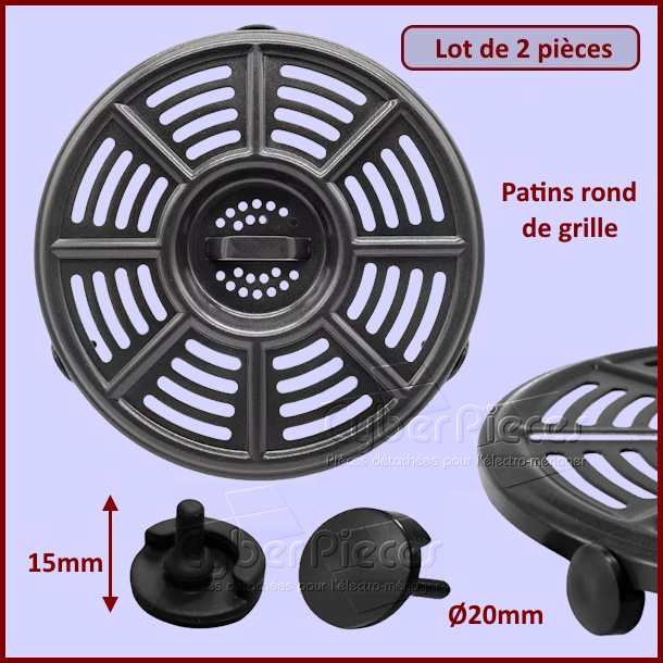 Patins rond Ø20mm de rechange pour grille AirFryer