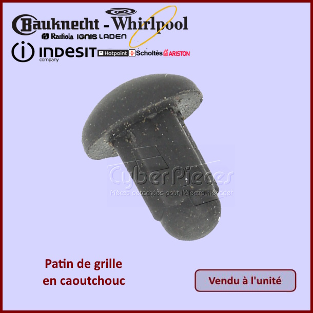 Patin de grille en caoutchouc Indesit C00053844