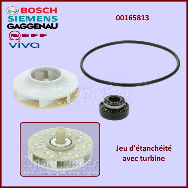 Jeu d'étanchéité + turbine Bosch 00165813