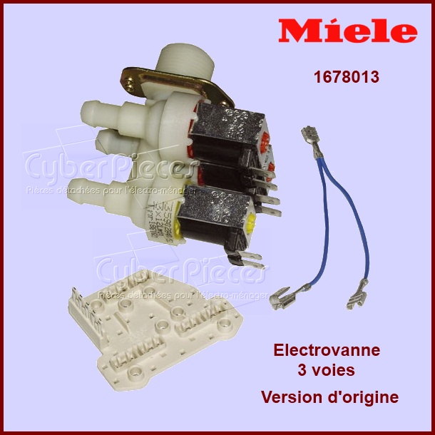 Electro-vanne Triple 90° Ø12 version d'origine Miele 1678013