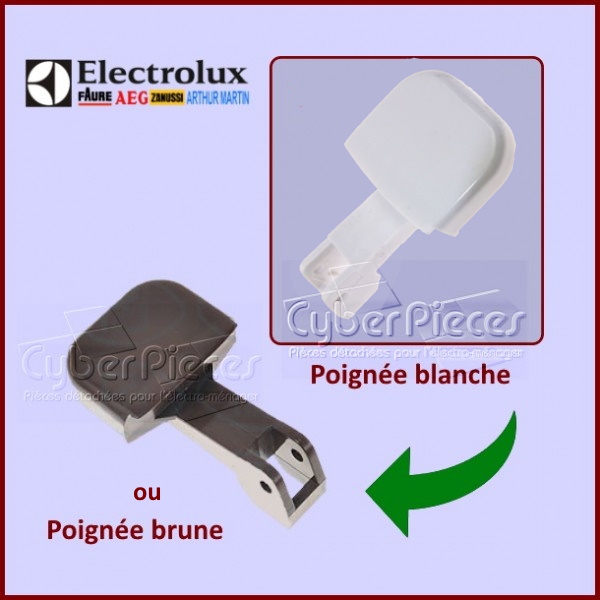 Poignée Blanche Seule Electrolux 50654712004
