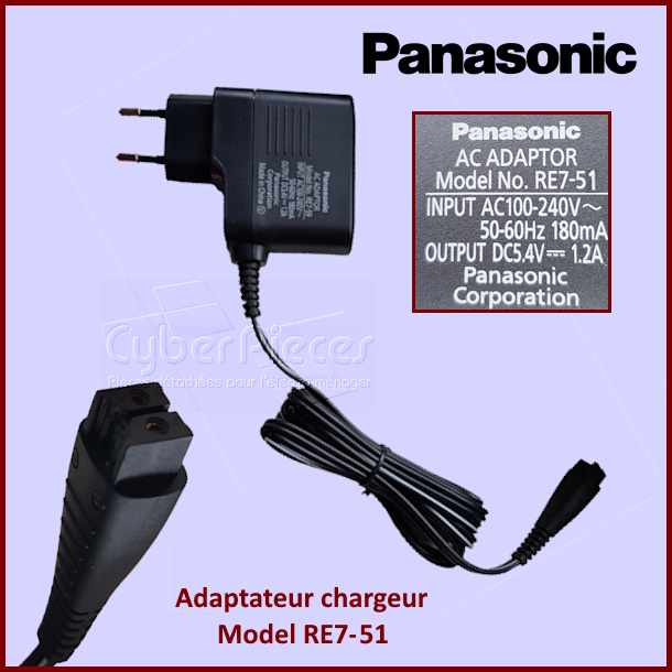 Adaptateur chargeur PANASONIC Model RE7-51