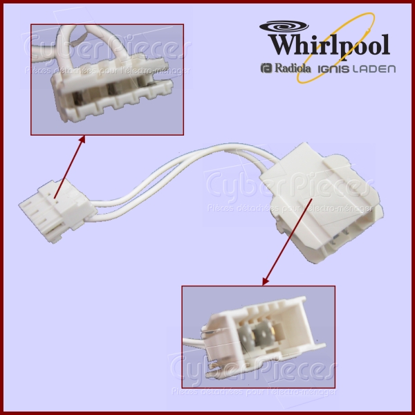 Adaptateur pour pompe de cyclage Whirlpool 480140102481