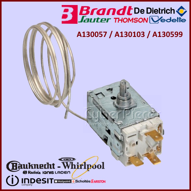 Thermostat A130057 / A130103 / A130599 Whirlpool  481927128788
