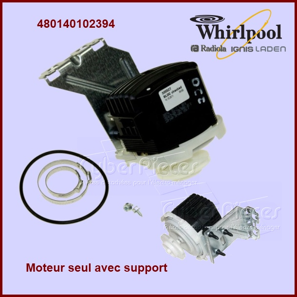 Moteur seul + support  Whirlpool 480140102394